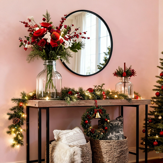 25 Grand Christmas Entryway Ideas for a Nostalgic, Statement Foyer