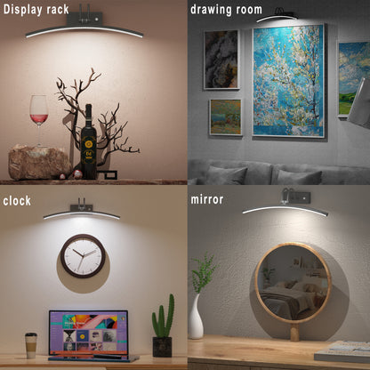 DECTOU Black Adjustable Wall Sconce Installed in Various Scenes - Ambient Lighting for Reading & Decor